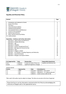 Equality and Diversity Policy