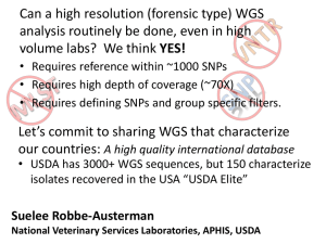 Can a high resolution (forensic type) WGS YES!