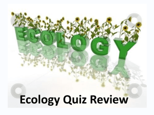 Ecology Quiz Review