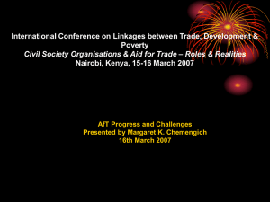 International Conference on Linkages between Trade, Development &amp; Poverty