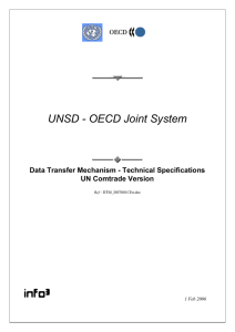 UNSD - OECD Joint System  Data Transfer Mechanism - Technical Specifications