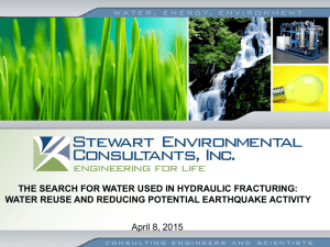THE SEARCH FOR WATER USED IN HYDRAULIC FRACTURING: