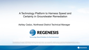 A Technology Platform to Harness Speed and Certainty in Groundwater Remediation