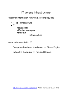IT versus Infrastructure