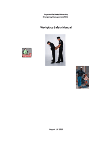 Workplace Safety Manual Fayetteville State University Emergency Management/EHS