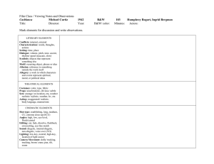 Film Class / Viewing Notes and Observations Title:  Director: