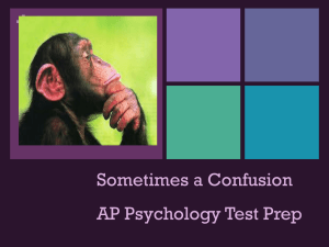+ Sometimes a Confusion AP Psychology Test Prep