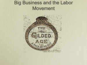 Big Business and the Labor Movement