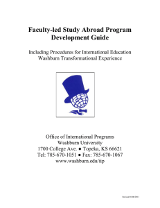 Faculty-led Study Abroad Program Development Guide