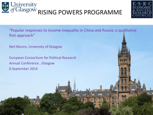 RISING POWERS PROGRAMME first approach”