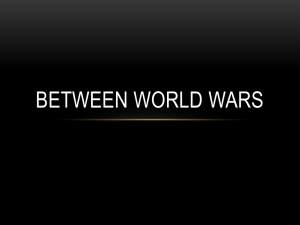 BETWEEN WORLD WARS