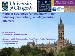 Popular strategies for dealing with non- fiduciary prescribing: a policy-centred analysis