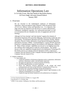 Information Operations Law