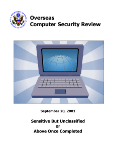 Overseas Computer Security Review  Sensitive But Unclassified