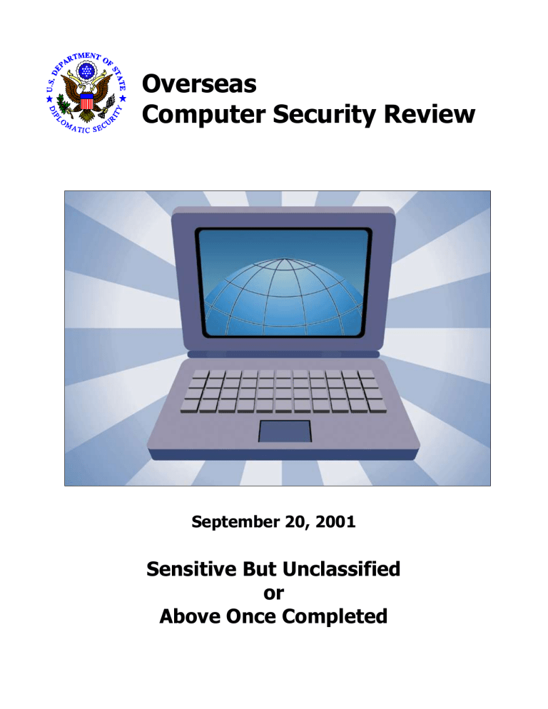 Overseas Computer Security Review Sensitive But Unclassified