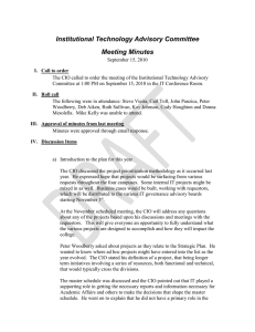 Institutional Technology Advisory Committee Meeting Minutes