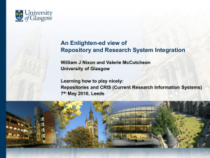 An Enlighten-ed view of Repository and Research System Integration