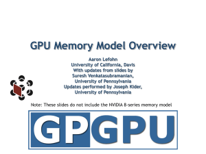GPU Memory Model Overview