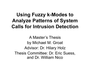 Using Fuzzy k-Modes to Analyze Patterns of System Calls for Intrusion Detection