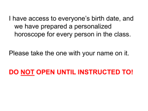 I have access to everyone’s birth date, and