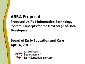 ARRA Proposal Board of Early Education and Care April 6, 2010
