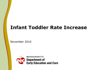 Infant Toddler Rate Increase November 2010