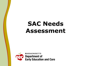 SAC Needs Assessment