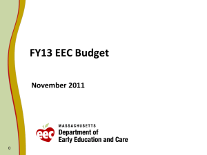 FY13 EEC Budget November 2011 0