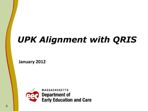UPK Alignment with QRIS January 2012 0