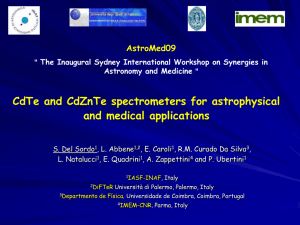 CdTe and CdZnTe spectrometers for astrophysical and medical applications AstroMed09