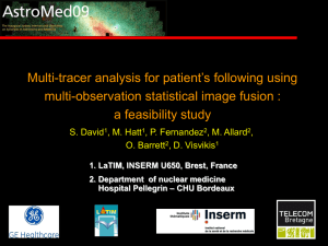 tracer analysis for patient’s following using Multi- multi-observation statistical image fusion :