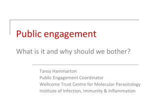 Public engagement What is it and why should we bother?