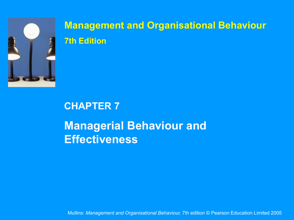 difference between organisational behaviour and management