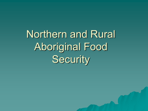 Northern and Rural Aboriginal Food Security