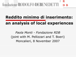 Reddito minimo di inserimento: an analysis of local experiences