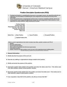Position Description Questionnaire (PDQ)