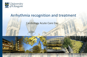 Arrhythmia recognition and treatment Cardiology Acute Care Day