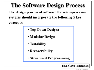 The Software Design Process