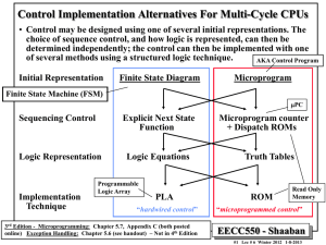 Control Implementation Alternatives For Multi-Cycle CPUs