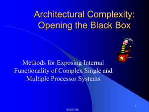 Architectural Complexity: Opening the Black Box Methods for Exposing Internal