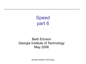 Speed part 6 Barb Ericson Georgia Institute of Technology