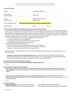 Graduation Composition and Communication Requirement (GCCR)