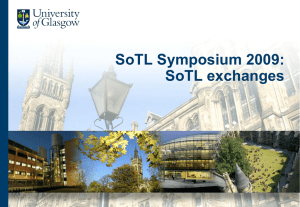 SoTL Symposium 2009: SoTL exchanges