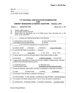 –Set B Key Paper 2 12 NATIONAL CERTIFICATION EXAMINATION