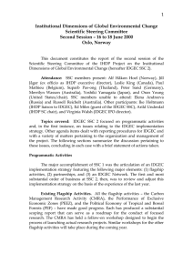 1  Institutional Dimensions of Global Environmental Change Scientific Steering Committee