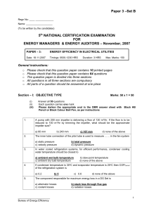 –Set B Paper 3 5 NATIONAL CERTIFICATION EXAMINATION