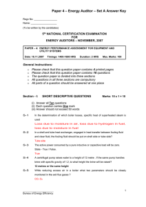 – Energy Auditor – Set A Answer Key Paper 4  5