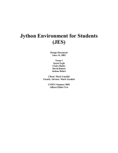 Jython Environment for Students (JES)