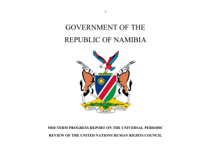 GOVERNMENT OF THE REPUBLIC OF NAMIBIA