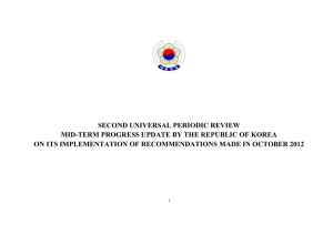 SECOND UNIVERSAL PERIODIC REVIEW